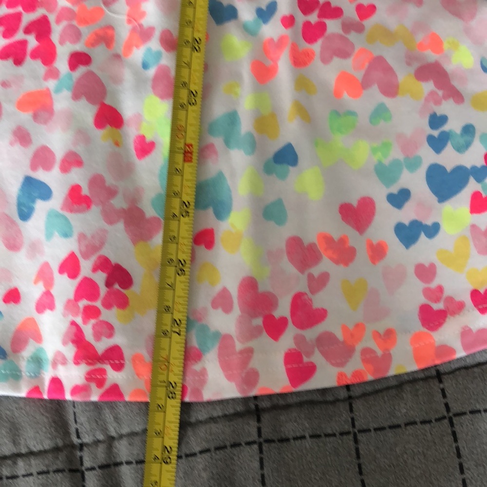 The Children's Place‎ Dress Girls Size Large 10/12 Rainbow Hearts - Picture 7 of 9
